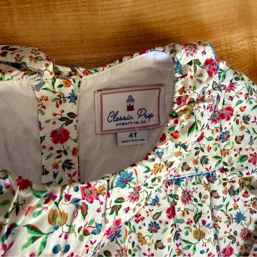 Classic Prep Floral Long Sleeve Dress - Picture 2 of 3